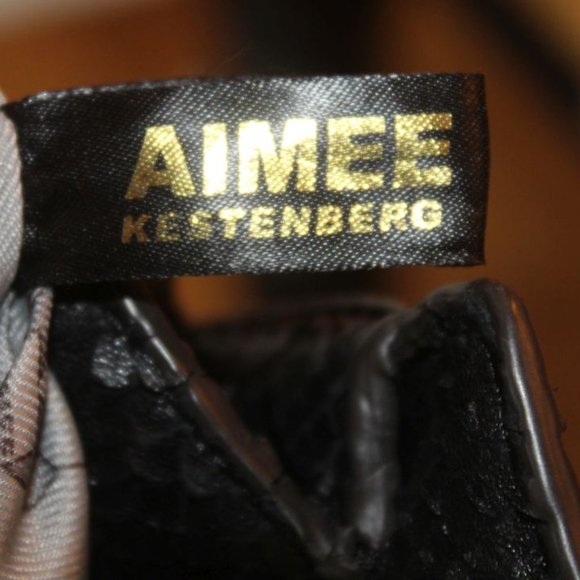 AIMEE KESTENBERG BLACK SNAKE LARGE SHOULDER BAG! - Picture 9 of 10